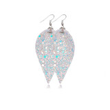 Shiny sequins Leather Earrings