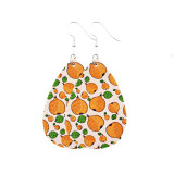 Fruit color Leather Earrings