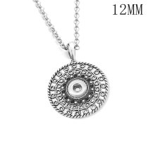 Love angel cross Necklace 80CM chain silver  fit 12MM chunks snaps jewelry  necklace for women