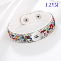 1 buttons leather  new type Bracelet  fit 12mm snaps chunks