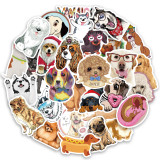 80 cute cartoon puppies, corgi, husky, golden retriever, shiba Inu, cute pet, graffiti, stickers, suitcase computer