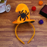 23*11.5CM Halloween headband witch black tip hat ghost festival show party dress up props dance party decoration head buckle wizard hat