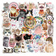 80 Vsco small fresh cat cartoon graffiti stickers car stickers luggage computer guitar waterproof stickers