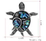 Tortoise shell material brooch