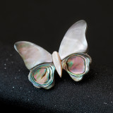 Shell Butterfly Brooch