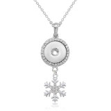 Christmas Necklace With accessories silver  fit 20MM chunks 50CM chain  snaps jewelry necklace for women