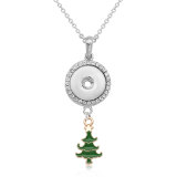 Christmas Necklace With accessories silver  fit 20MM chunks 50CM chain  snaps jewelry necklace for women