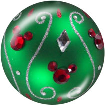 20MM Christmas  Print glass snaps buttons