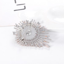 Personality creative exaggerated oil drop rhinestone corsage brooch