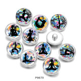 20MM  Yago  Print   glass  snaps buttons