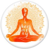 20MM  Meditation  Faith  Yago  Print   glass  snaps buttons