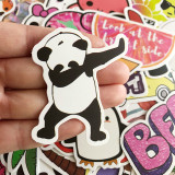100 small fresh and cute cartoon stickers skateboard guitar luggage waterproof removable stickers