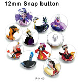 10pcs/lot  Wizard  witch  glass picture printing products of various sizes  Fridge magnet cabochon