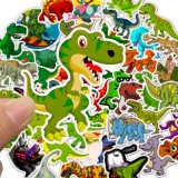 50 unique dinosaur Tyrannosaurus children cartoon stickers luggage trolley graffiti stickers