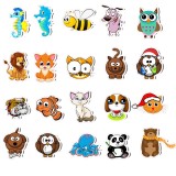 50 cute animal stickers suitcase motorcycle trolley suitcase laptop guitar non-infringement waterproof stickers