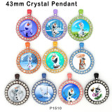 10pcs/lot  Christmas  Snowman  glass picture printing products of various sizes  Fridge magnet cabochon