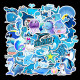 49 blue ocean cartoon animals cute waterproof personality guitar skateboard suitcase graffiti stickers