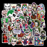 50 pieces of The Joker suitcase luggage trolley car stickers waterproof removable graffiti stickers