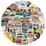 50 California graffiti stickers can decorate the suitcase water cup waterproof DIY