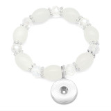 1 buttons With  snap crystal Elasticity  bracelet fit18&20MM  snaps jewelry