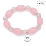 1 buttons With  snap crystal Elasticity  bracelet fit12MM  snaps jewelry