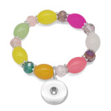 1 buttons With  snap crystal Elasticity  bracelet fit18&20MM  snaps jewelry