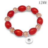 1 buttons With  snap crystal Elasticity  bracelet fit12MM  snaps jewelry