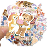 40 cartoon cute bear and cartoon rabbit bear graffiti stickers suitcase laptop waterproof stickers