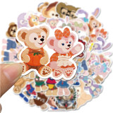 40 cartoon cute bear and cartoon rabbit bear graffiti stickers suitcase laptop waterproof stickers