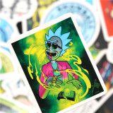 50 trumpeter Rick and Morty graffiti stickers skateboard water cup trolley stickers