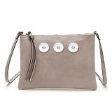 Ladies Clutch New Fashion Baita Envelope Bag Candy Color One-shoulder Messenger Bag fit 18mm snap button jewelry