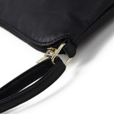 Fashion bag plaid cotton plaid stitching female bag double tassel diagonal shoulder bag fit 18mm snap button jewelry