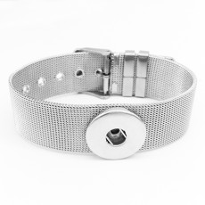 Stainless steel wih 1 buttons like Watch band