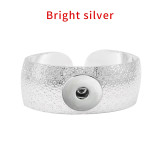 1 buttons  Plating Bright silver snap bracelet fit snaps jewelry