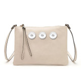 Ladies Clutch New Fashion Baita Envelope Bag Candy Color One-shoulder Messenger Bag fit 18mm snap button jewelry