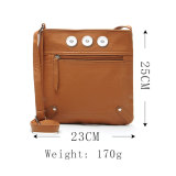 New fashion European and American women's shoulder bag, long cross-body bag, female bag fit 18mm snap button jewelry