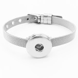 Stainless steel wih 1 buttons like Watch band