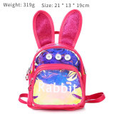 New transparent backpack women fashion laser leisure small backpack cartoon colorful student bag fit 18mm snap button jewelry