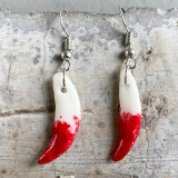 Bloodstained Horror Halloween Earrings Scissors Axe Sharp Knife Personality Party Jewelry