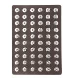 Display of 60 pieces PU leather black type for 18&20MM snaps chunks