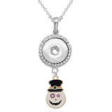 Halloween  Necklace With accessories silver  fit 20MM chunks 50CM chain  snaps jewelry  necklace for girls