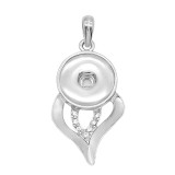 love snap Silver  Pendant  fit 20MM snaps style jewelry