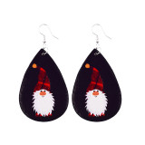 Christmas Santa Leather Earrings