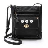 New style portable car stitching turn buckle small shoulder bag messenger bag female bag fit 18mm snap button jewelry