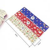 New Printed Christmas Pattern Bangle Fashion PU Wide Leather Bracelet fit18&20MM  snaps jewelry