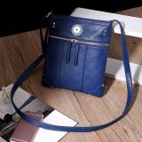 New European and American fashion handbags, new rivet crossbody handbags, front pockets, copper zipper shoulder messenger bags fit 18mm snap button jewelry