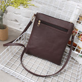 The new hollow patch leather diagonal bag shoulder bag hot sale fit 18mm snap button jewelry