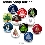 10pcs/lot Christmas tree  glass picture printing products of various sizes  Fridge magnet cabochon