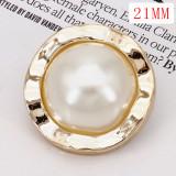 21mm round plastic button electroplated button fit 20mm snap jewelry