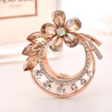 High-grade silk scarf buckle all-match dual-use clip T-shirt corner knotted brooch